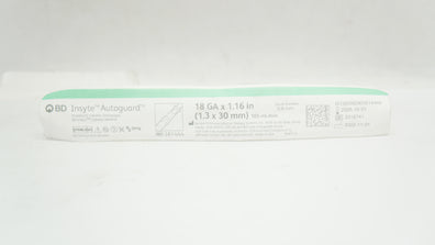 BD 381444 BD Insyte Autoguard Shielded IV Cath. 18Ga x 1.16inch 105ml/min